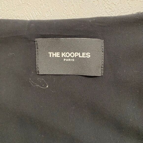 NWT The Kooples Paris Flocked Leopard Velvet Dress Black • Size 4 - Picture 5 of 16